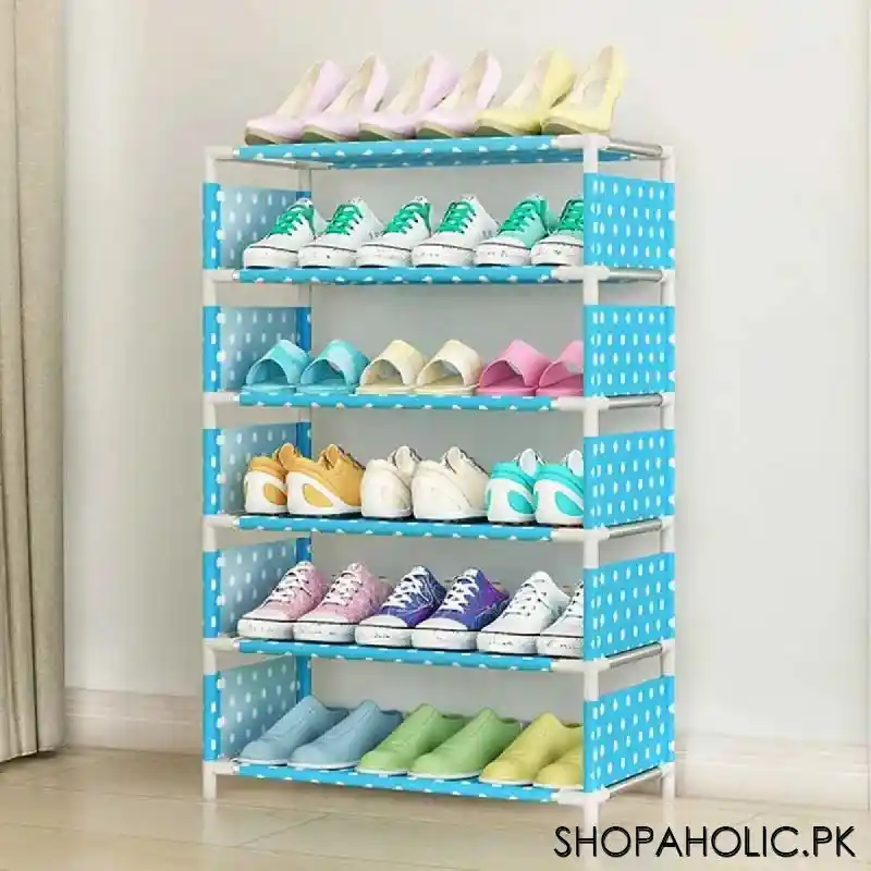 6 layers waterproof fabric shoe rack organizer main image