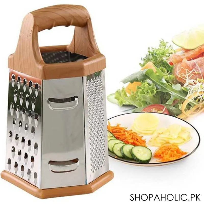 6 sided stainless steel manual grater image4