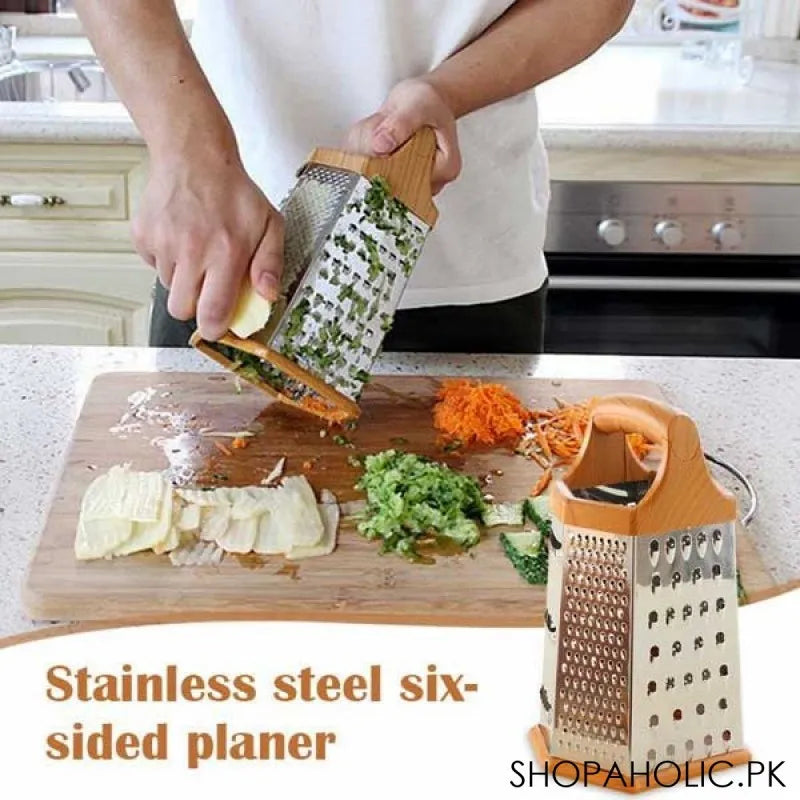 6 sided stainless steel manual grater image5