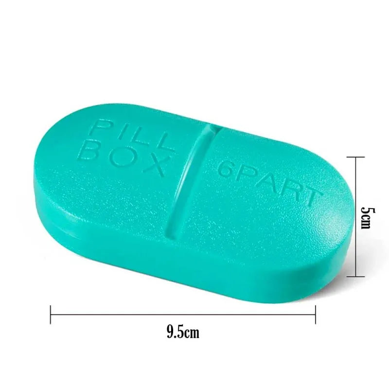 6 slots mini portable tablet shaped pill organizer image5