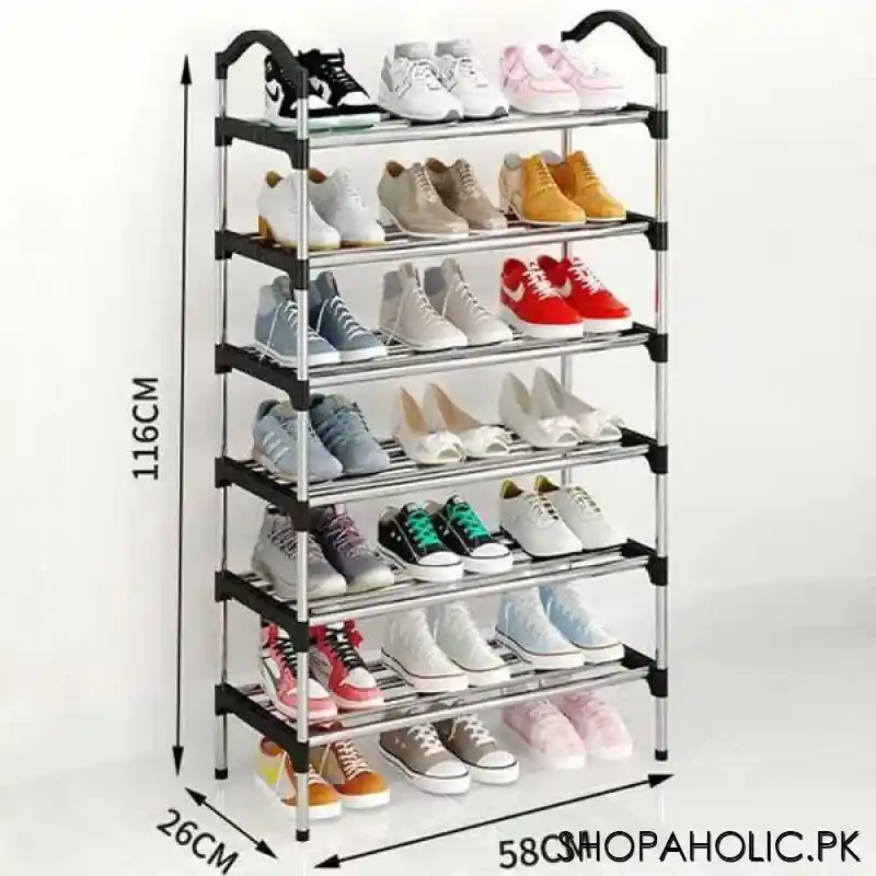 6 tier shoe storage rack main image