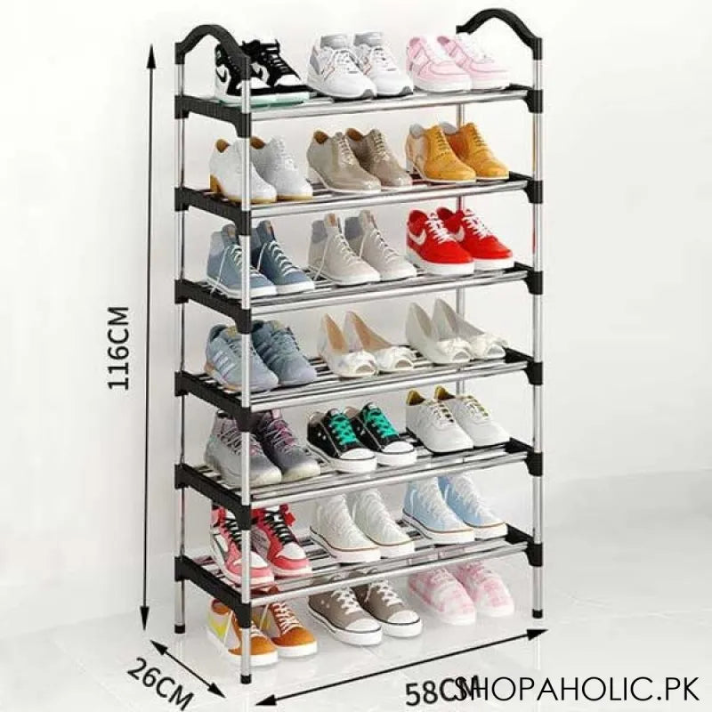 6 tier shoe storage rack main image