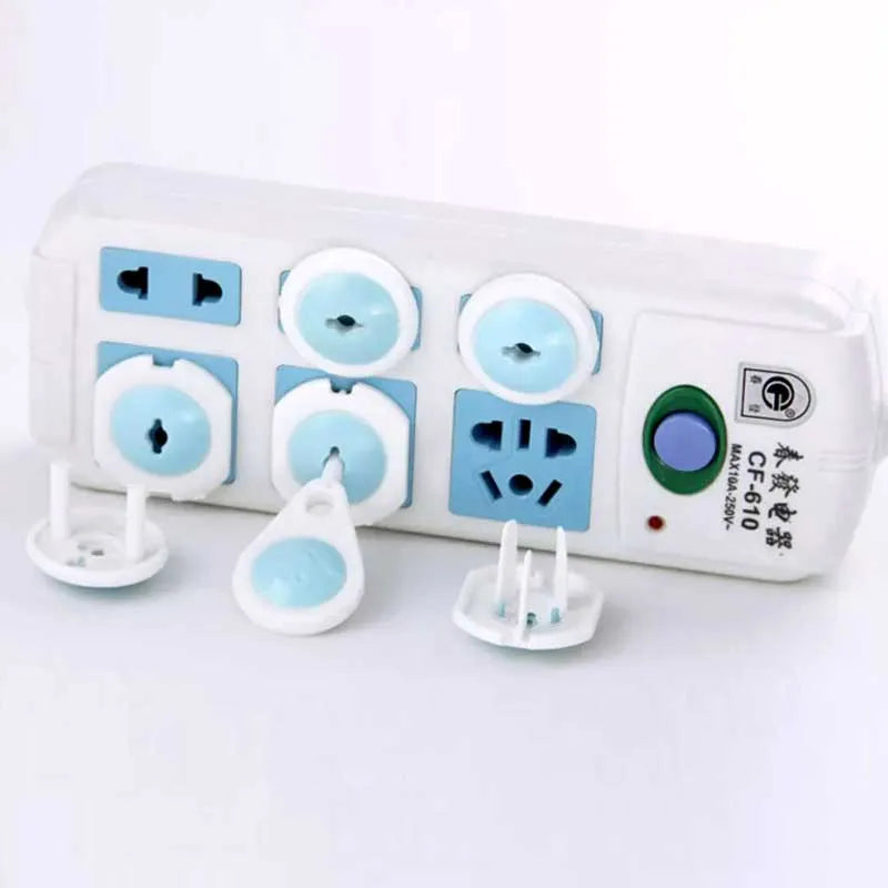 6pcs socket guards protection for baby electrical safety security lock plug cover image3