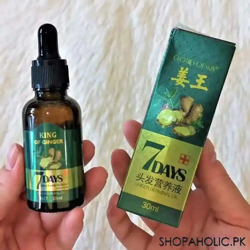 7 days ginger germinal hair oil for hair regrowth, 30ml main image