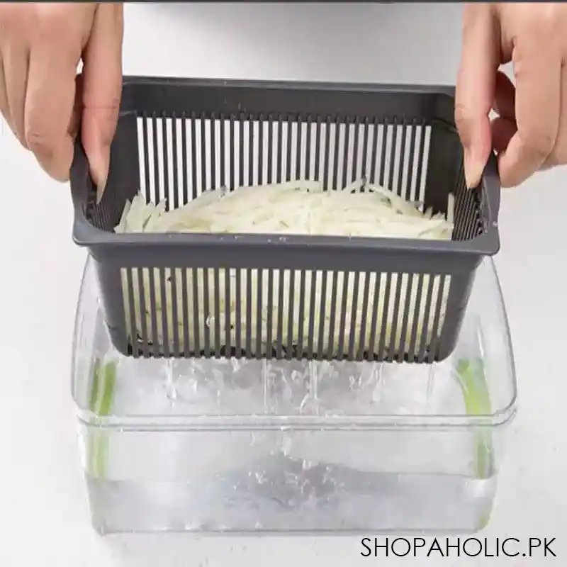 8 in 1 vegetable cutter with container image3