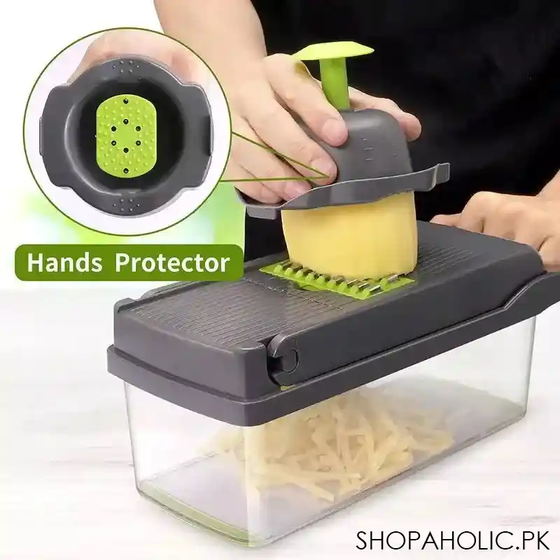 8 in 1 vegetable cutter with container image4