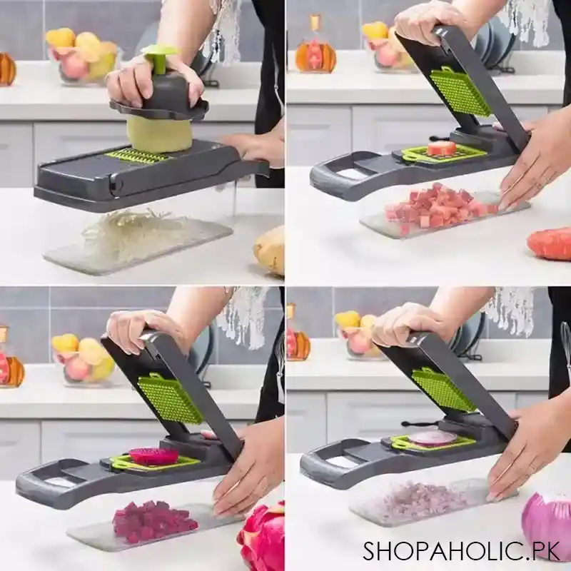 8 in 1 vegetable cutter with container image5