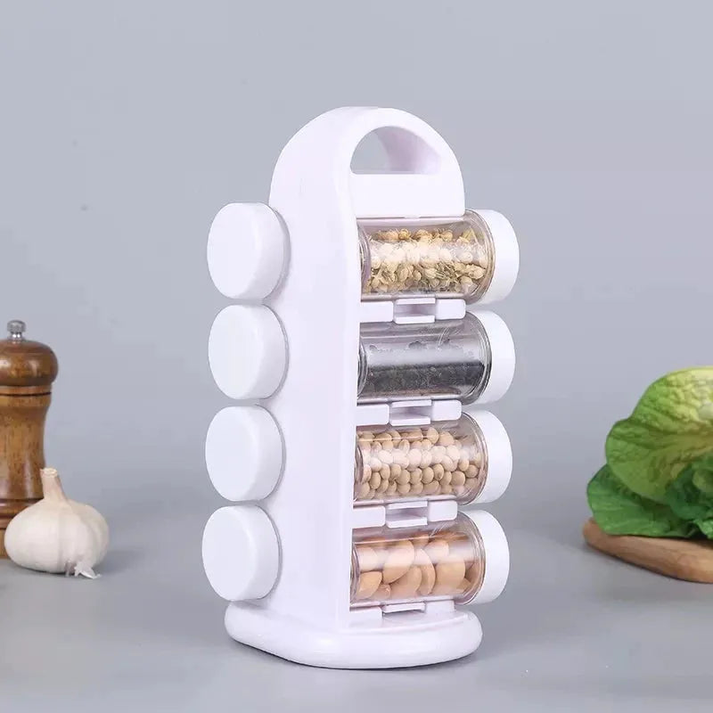 8 pcs revolving spice rack image3