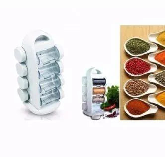 8 pcs revolving spice rack image4