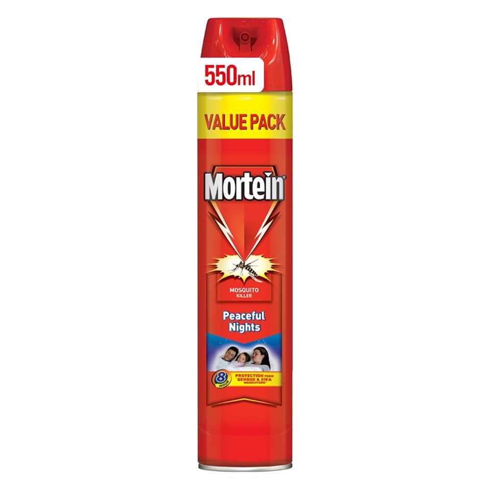 Mortein Peaceful Nights Mosquito Killer Spray, Value Pack, 550ml - Main Image