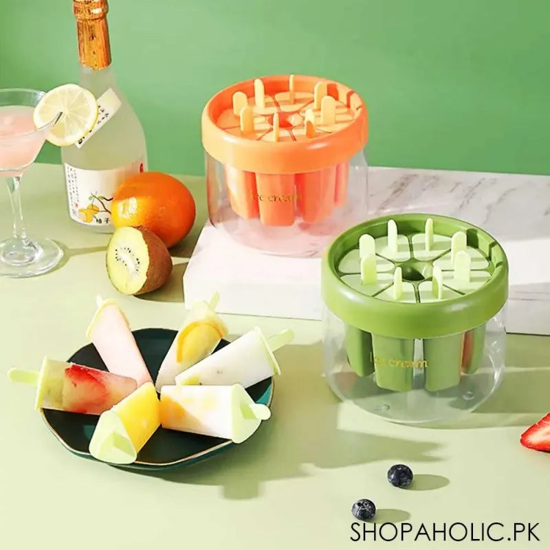 8pcs diy reusable popsicle ice cream molds image3