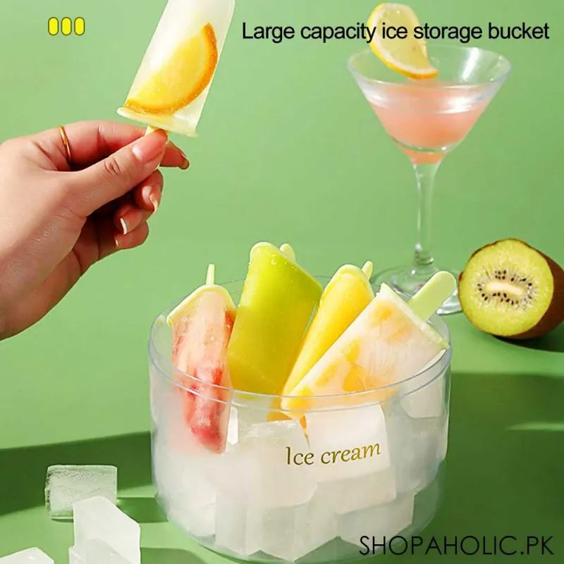 8pcs diy reusable popsicle ice cream molds image4