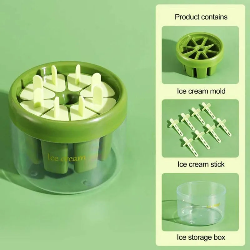 8pcs diy reusable popsicle ice cream molds image6