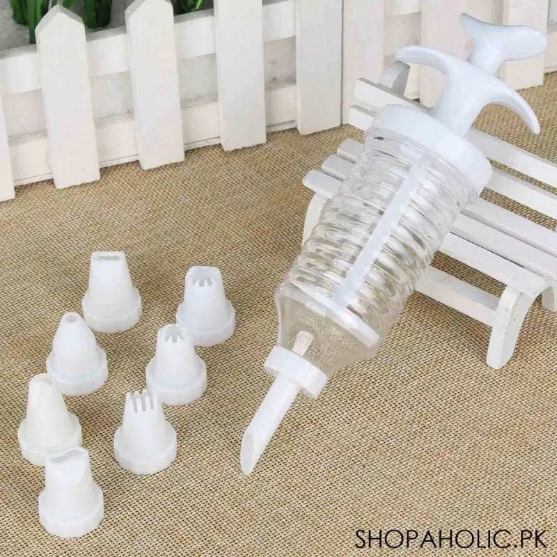 8pcs/pack nozzle cake syringe cupcake decorating icing piping gun set image6