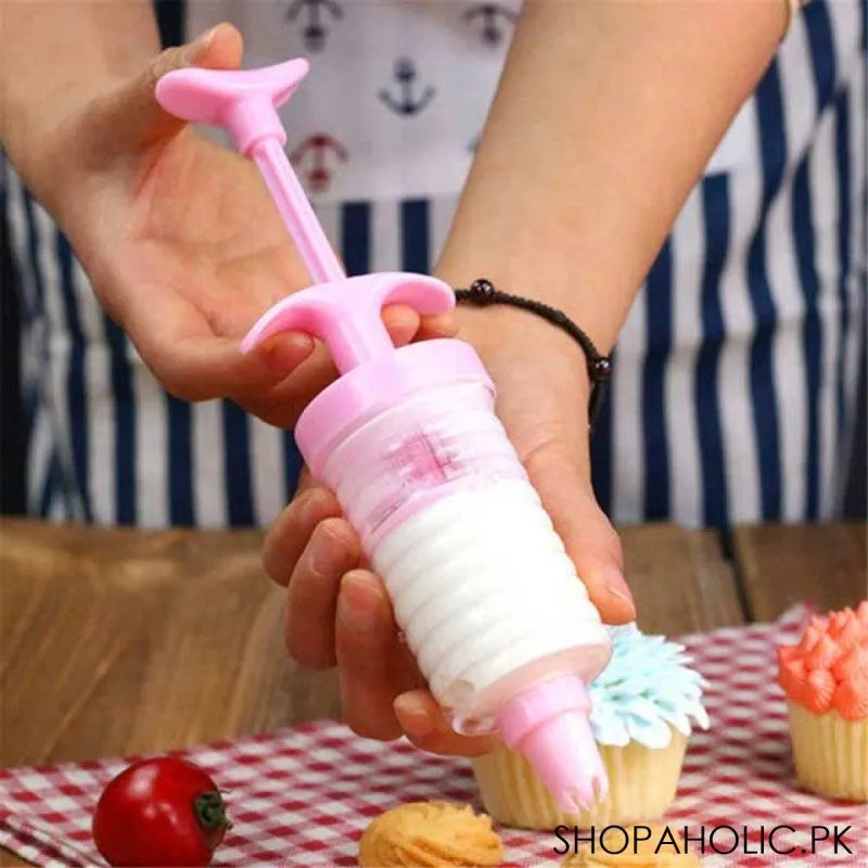 8pcs/pack nozzle cake syringe cupcake decorating icing piping gun set main image