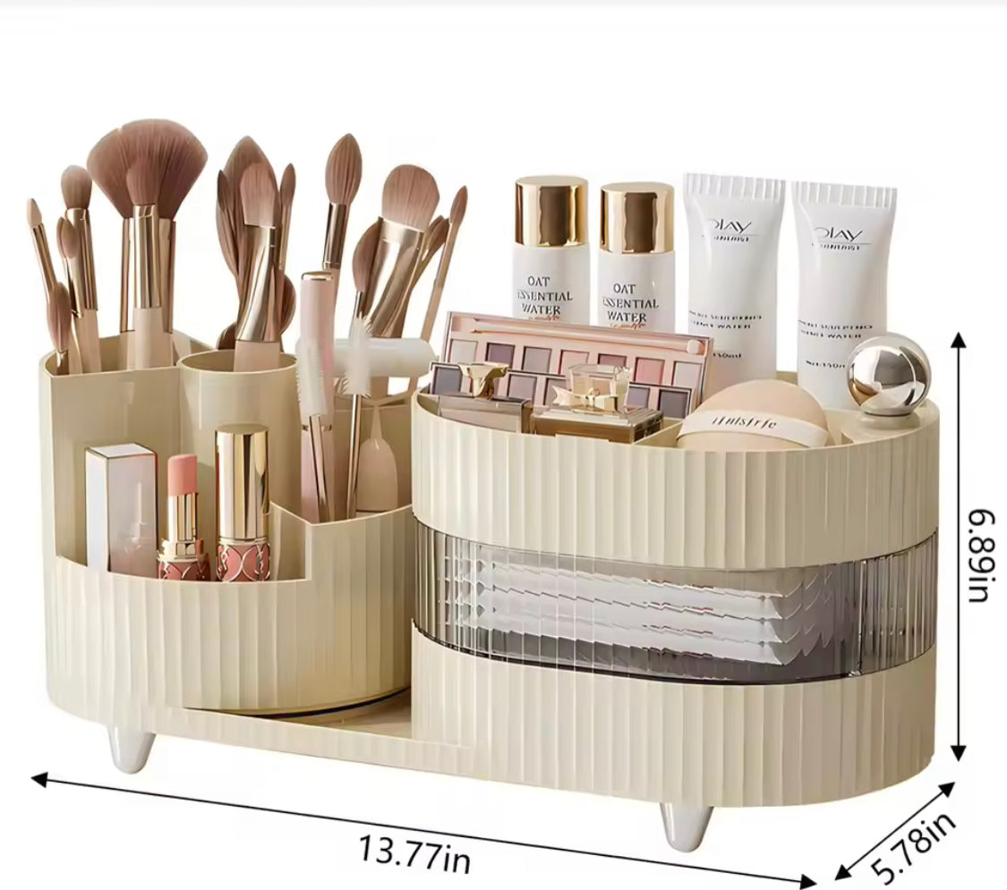 360° Rotating Makeup Brush Holder - image 7