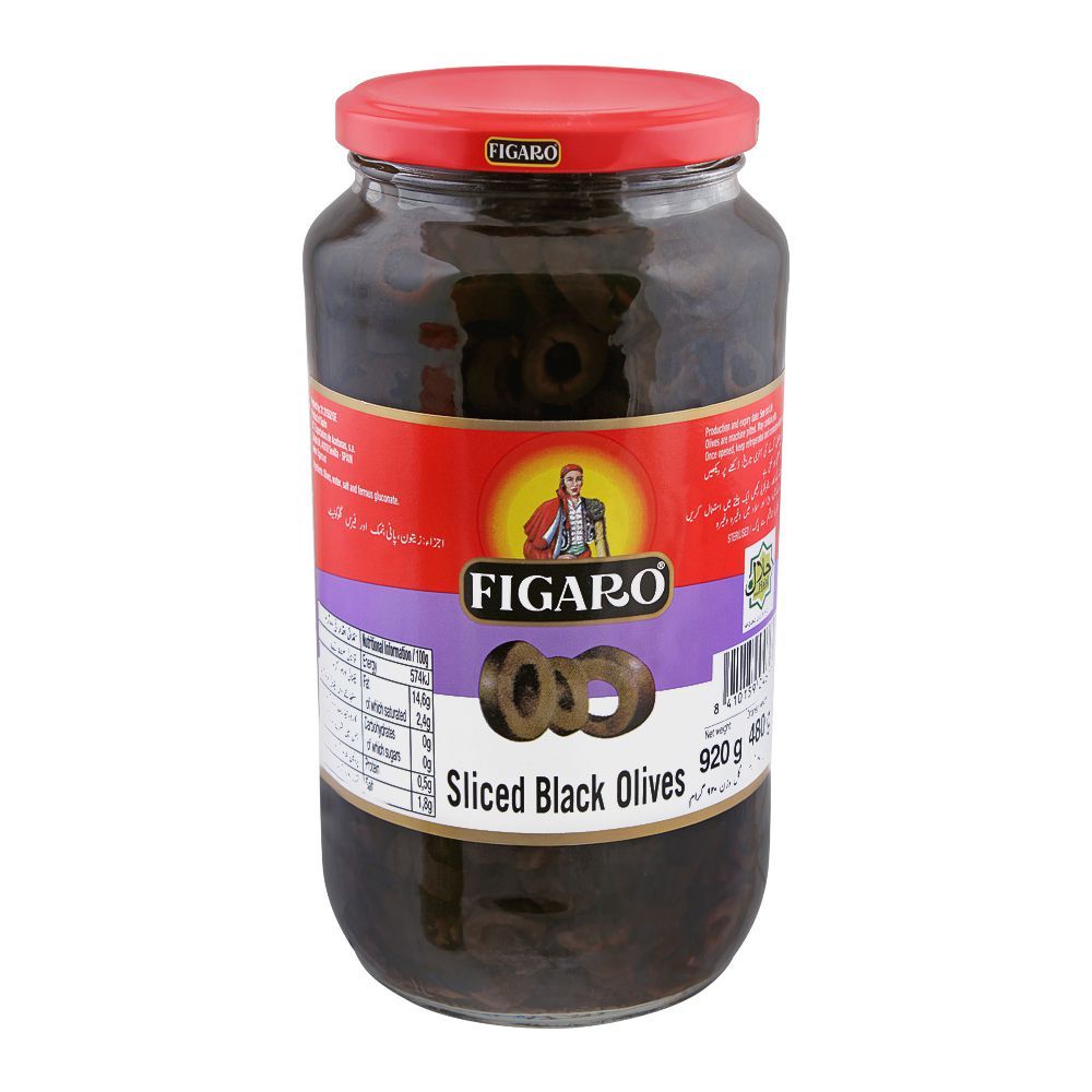 Figaro Sliced Black Olives, 920g - Main Image