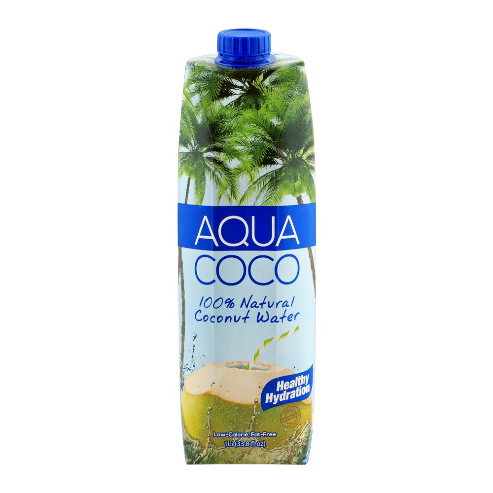 Aqua Coco 100% Natural Coconut Water, 1 Liter - Main Image