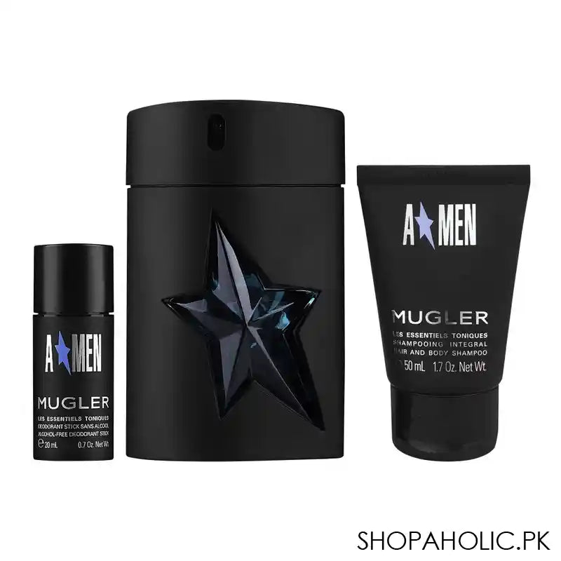 A Star Men Thierry Mugler Gift Set, Eau de Toilette 100ml + Hair & Body Shampoo 50ml + Deodorant Stick 20ml - Main Image