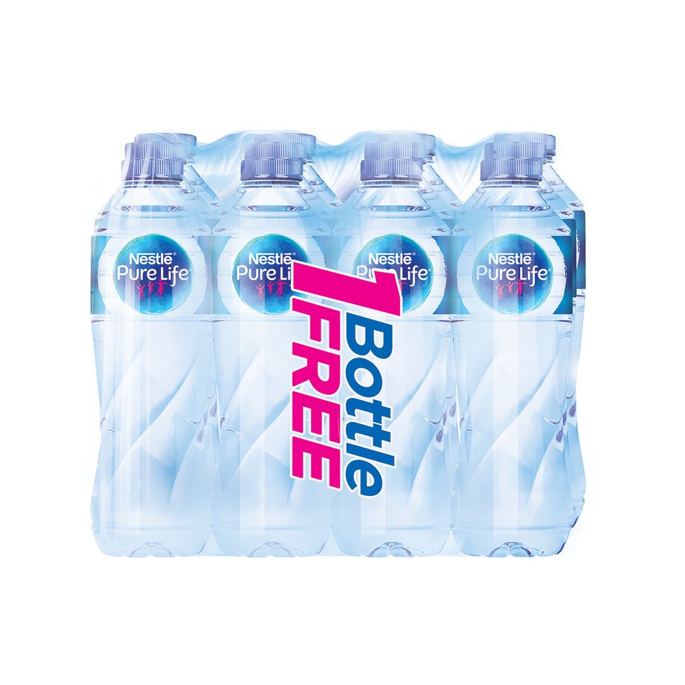 Nestle Pure Life Drinking Water, 500ml, 12 Piece Carton - Limited Time Offer (11+1) - Main Image