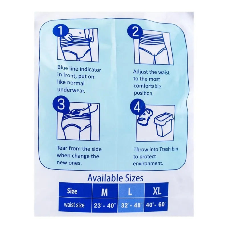 ab adult pull up diaper, 32 inches   48 inches, large size, 10 pack image3