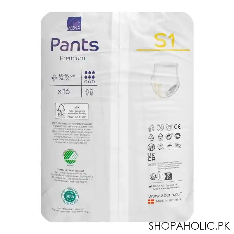 abena abri flex premium bladder protection pants, small 60 90 cm, 16 pack image3