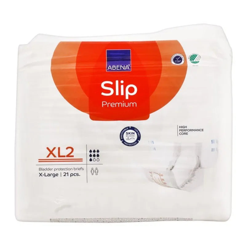 abena slip premium bladder protection briefs, xl2 x large, 21 pack main image