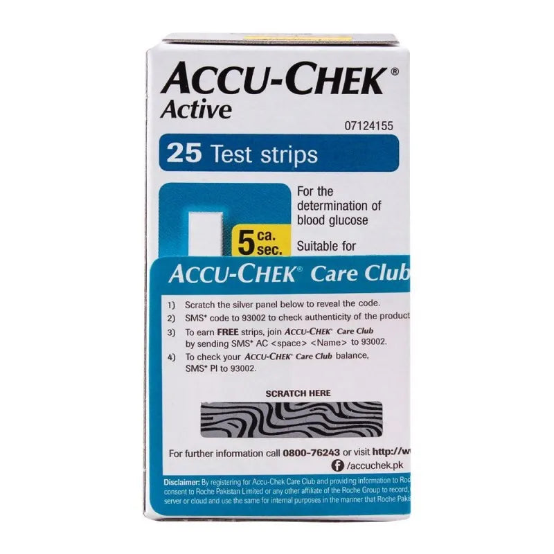 accu chek active blood glucose strips, 25 count image2