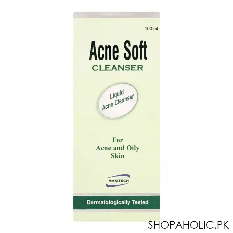 acne soft cleanser, for acne & oily skin, 100ml image2