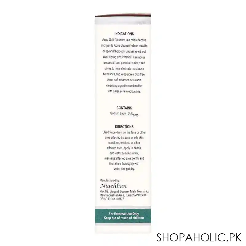 acne soft cleanser, for acne & oily skin, 100ml image3