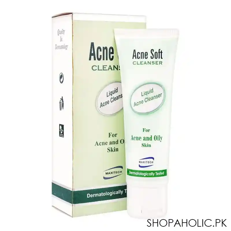 acne soft cleanser, for acne & oily skin, 100ml main image