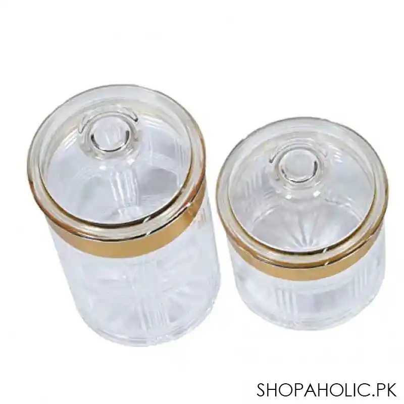 acrylic elegant round storage jar image2