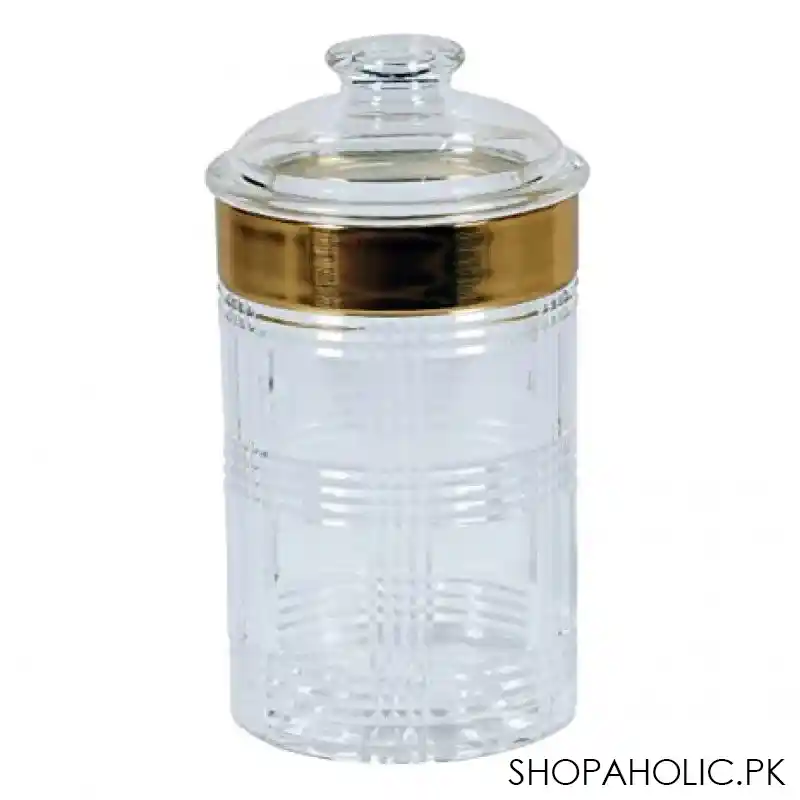 acrylic elegant round storage jar image3