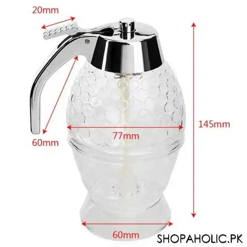 acrylic honey dispenser with stand image2