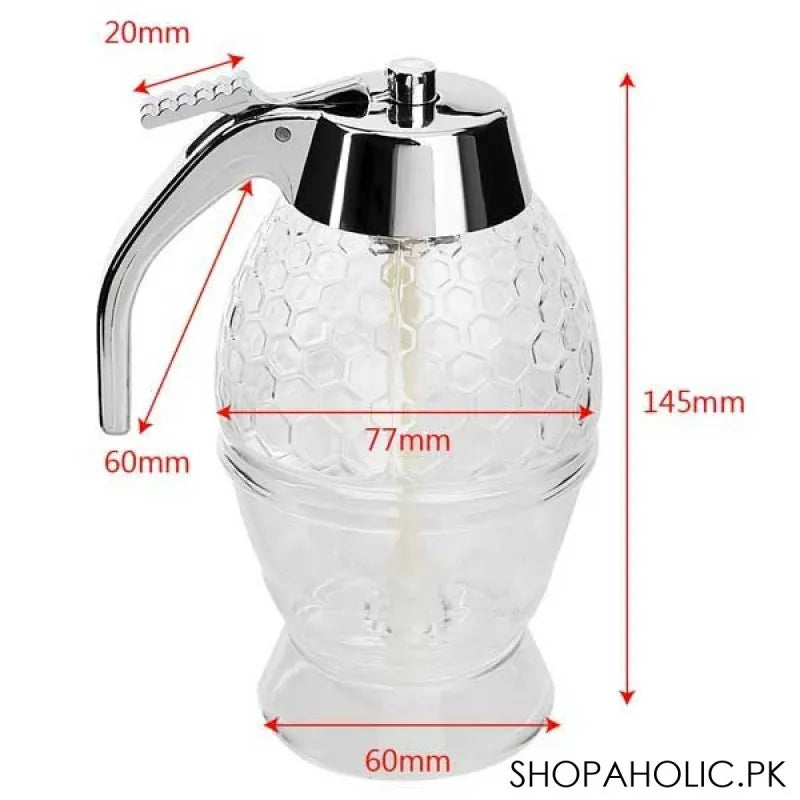 acrylic honey dispenser with stand image2