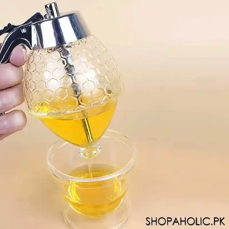 acrylic honey dispenser with stand image4