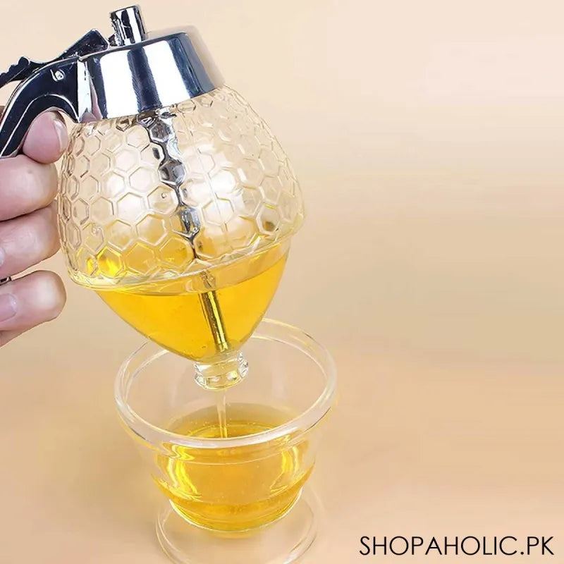 acrylic honey dispenser with stand image4