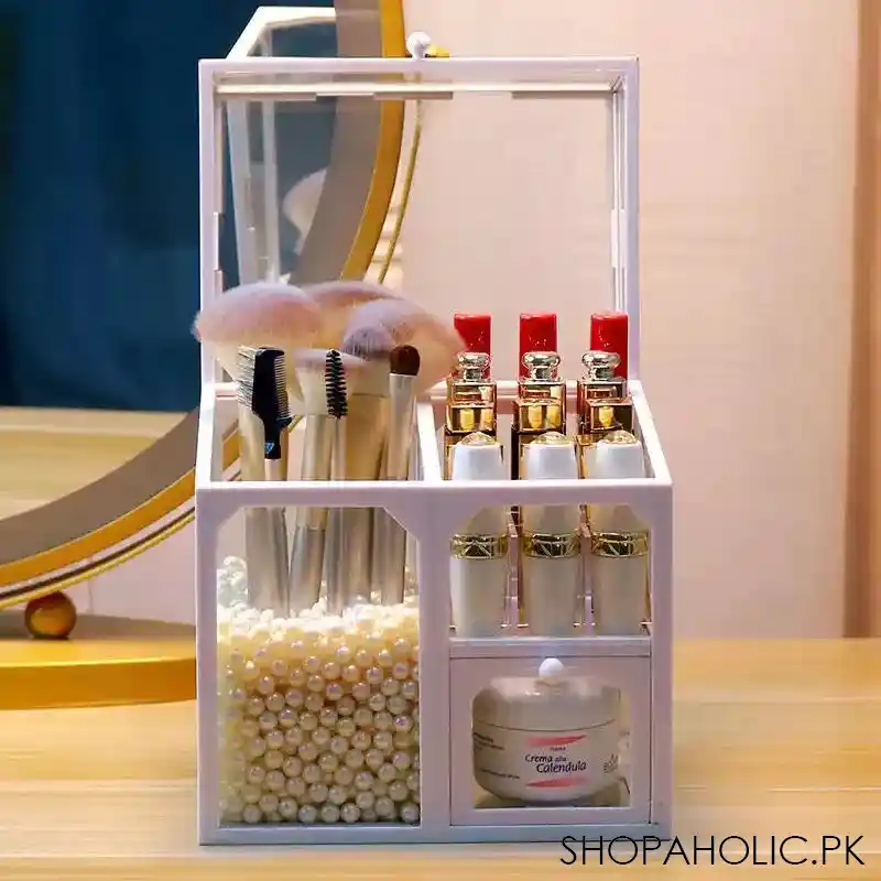 acrylic multifunctional glass cosmetic organizer image3