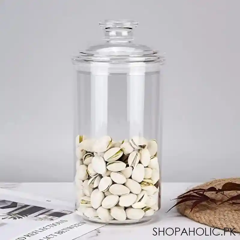 acrylic plain storage jar main image