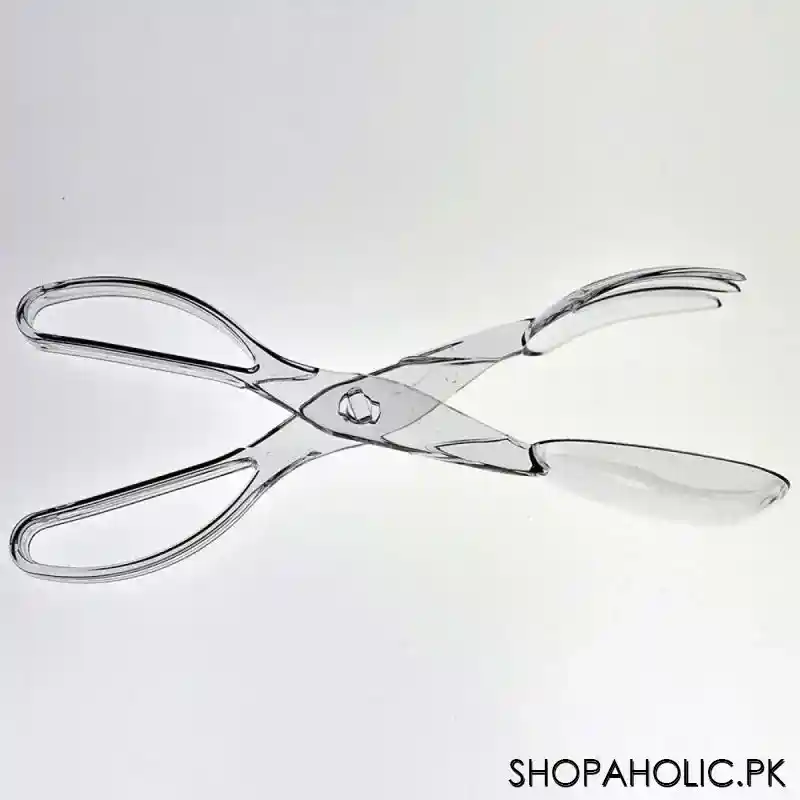 acrylic salad scissor tong image2