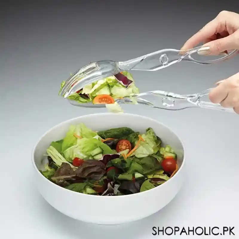 acrylic salad scissor tong image3