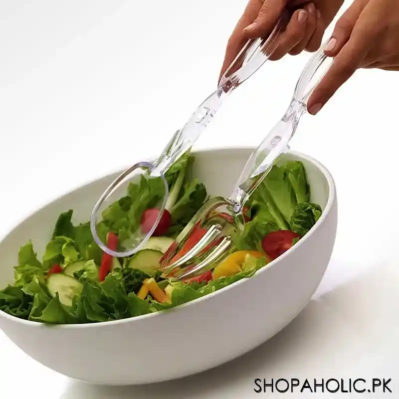 acrylic salad scissor tong main image