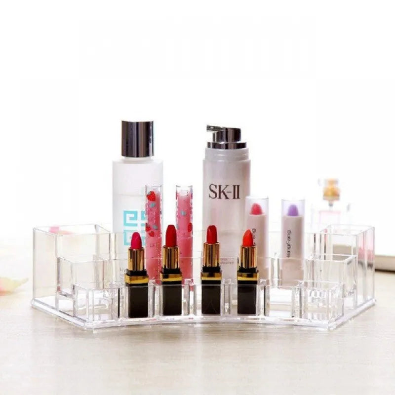 acrylic sector cosmetic organizer image2