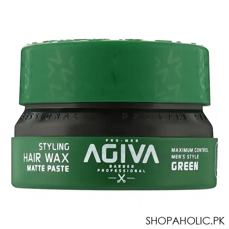 Agiva Professional Hair Styling Wax Green, Matte Paste 03, 155ml - Main Image