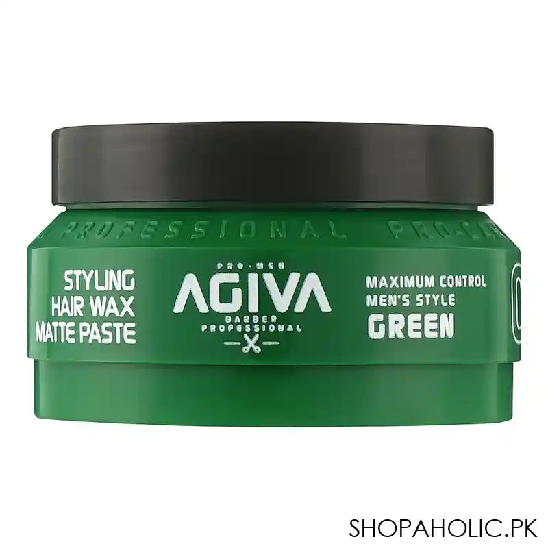 Agiva Professional Hair Styling Wax Green, Matte Paste 03, 90ml - Main Image