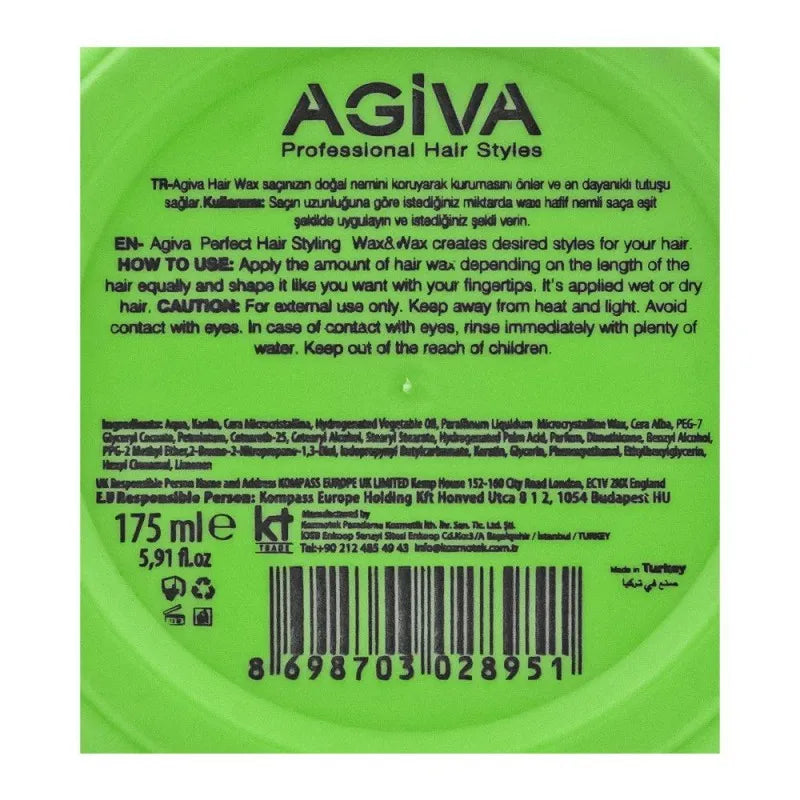 agiva professional matte look hair styling wax, 03, 175ml image2