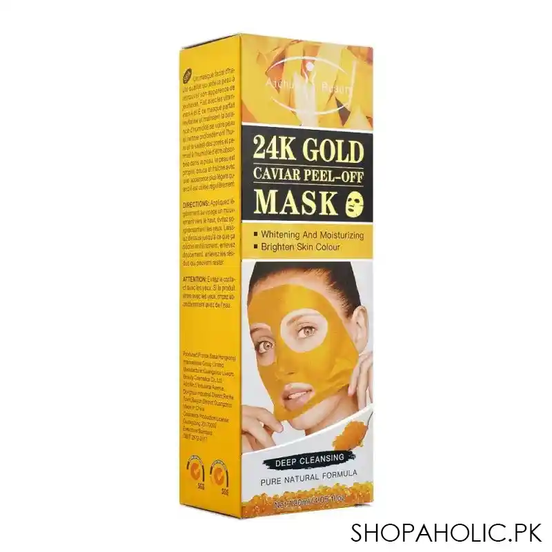 aichun beauty deep cleansing 24k gold caviar peel off mask, ac31971, 120ml image2