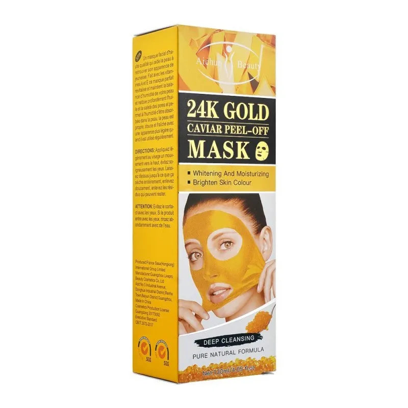 aichun beauty deep cleansing 24k gold caviar peel off mask, ac31971, 120ml image2