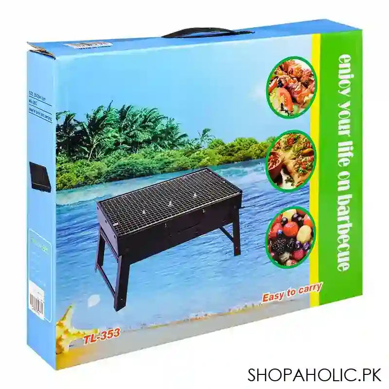 AJF Barbecue/BBQ Grill, 14.17 X 11.42 X 2.68 Inches, Portable, Easy To Carry & Clean, Ideal For Camping, TL-353 - Image 7