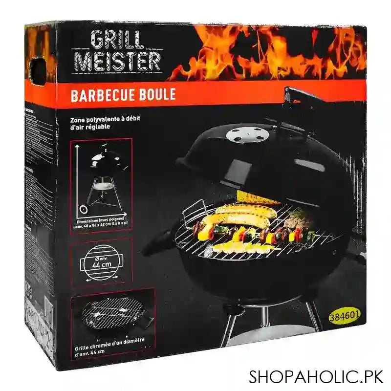 AJF Grill Meister BBQ/Barbecue Boule, 18.9in (W) X 33.9in (H) X 24.4in (D), Grill 17.3in, Ideal For Camping, 384601 - Image 2